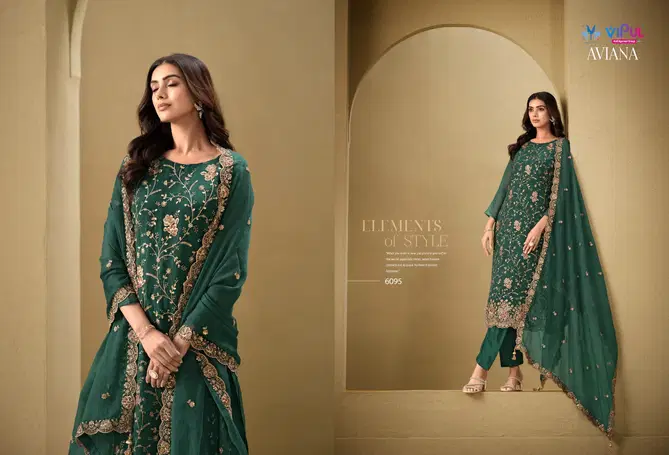 Aviana By Vipul Organza Embroidered Salwar Kameez Wholesale Price In Surat
